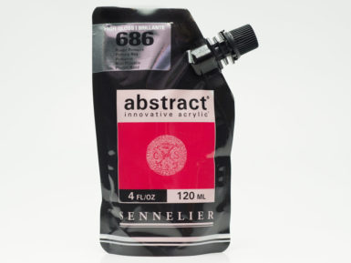 Acrylic colour Abstract 120ml 686B high gloss primary red