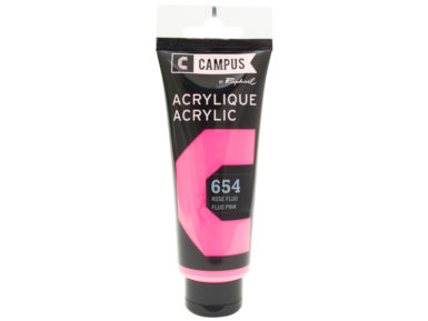 Acrylic colour Campus 100ml 654 fluo pink
