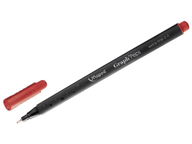 Fine felt tip pen GraphPeps 0.4 red kiss