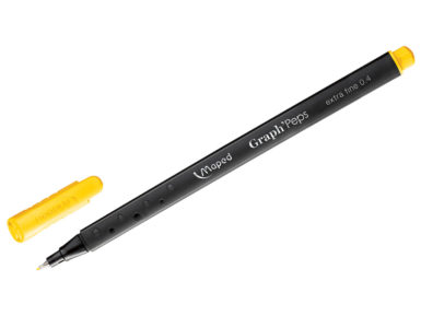 Fine felt tip pen GraphPeps 0.4 sunny yellow