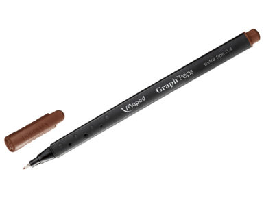 Fine felt tip pen GraphPeps 0.4 woody brown
