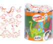 Stamp Aladine Stampo Minos 10pcs Dinos + ink pad black