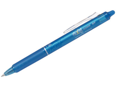 Rollerball pen Frixion Clicker light blue erasable
