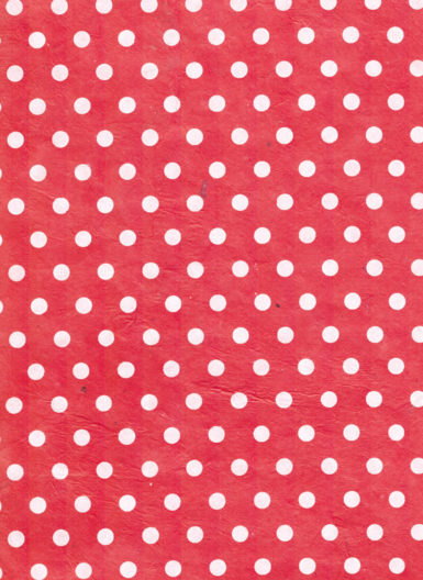 Nepālas papīrs A4 Mini Dots White on Red