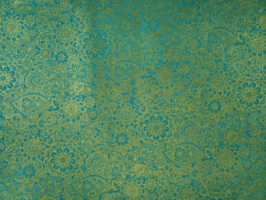 Nepaali paber 51x76cm New Paisley Gold on Turquoise