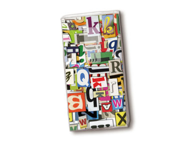 Taskurätikud 10tk 4 kihiline Colourful Letters
