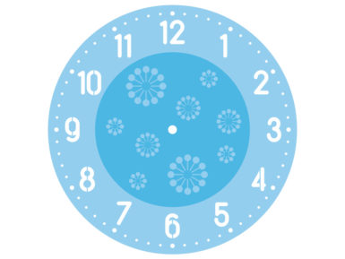 Šablonas Rayher Clocks d=30cm Arabic