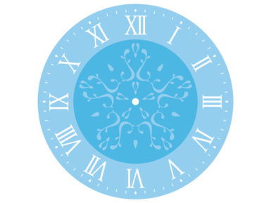 Stencil Rayher Clocks d=30cm Roman