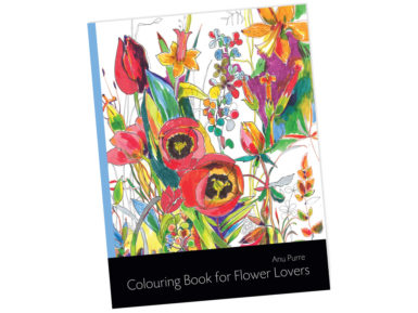 Värviraamat „Colouring Book for Flower Lovers“ (Anu Purre)
