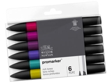Marker W&N Promarker 6pcs rich tones