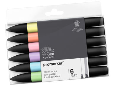Žymeklis W&N Promarker 6vnt. pastel tones