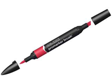 Marker W&N Brushmarker R665 berry red