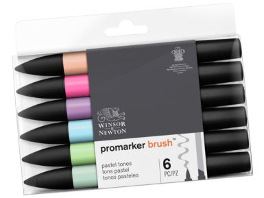 Marker W&N Brushmarker 6tk pastel tones