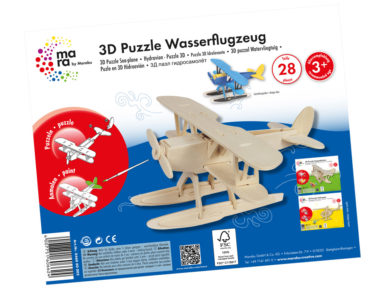 Wooden 3D puzzle Mara 28 pieces Hydroplane