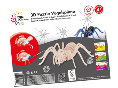 3D puzle koka Mara 27 daļas Tarantula