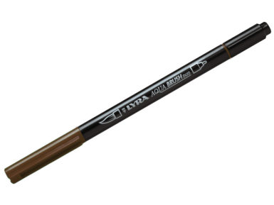 Fibre pen Lyra Aqua Brush Duo van dick brown