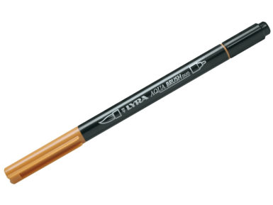 Fibre pen Lyra Aqua Brush Duo gold ochre