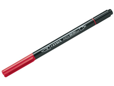 Fibre pen Lyra Aqua Brush Duo pompeina red