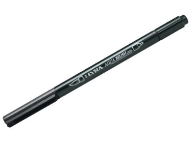 Fibre pen Lyra Aqua Brush Duo black medium