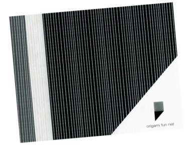 Washi papīrs Origami Fun Net 15x15cm 3x3gab. shima-white strings