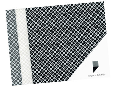 Washi paper Origami Fun Net 15x15cm 3x3pcs shibori