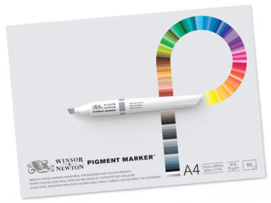 Piešimo bloknotas W&N Pigment Marker A4/75g 50 lapų
