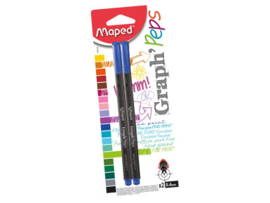 Tintes pildspalva Maped GraphPeps 0.4 marina blue 2vnt. blisterī