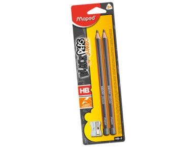 Graphite pencil BlackPeps Jumbo HB 2pcs+sharpener