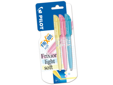 Tekstimarker kustutatav Pilot Frixion Light Soft 3tk kollane/roosa/sinine