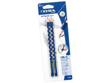 Graphite pencil Lyra Groove Slim 2pcs on blister