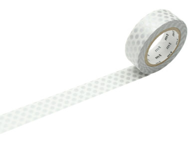 Masking tape mt 1P deco 15mmx10m dot silver