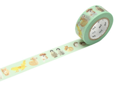 Washi dekoratyvi lipni juostelė mt ex 18mmx10m baby animals