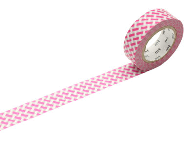 Washi dekoratyvi lipni juostelė mt 1P deco 15mmx10m net check pink
