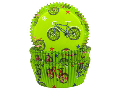 Baking cup 50x25mm Bicycles 60pcs blister