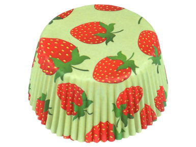 Baking cup 50x25mm Strawberries 60pcs blister