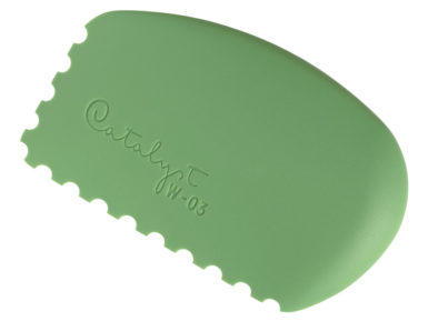 Zīmēšanas ķemme silikona Catalyst Wedge W-03 green