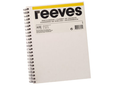 Sąsiuvinis eskizams Reeves su drobiniais viršeliais tapymui A4/120g 80 lapų