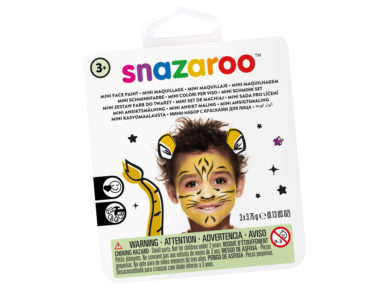 Mini face paint set Snazaroo 3 colours+brush+sponge Tiger