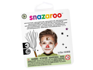 Mini face paint set Snazaroo 3 colours+brush+sponge Snow Man