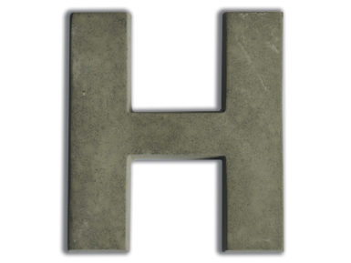 Concrete letter Aladine 5cm H