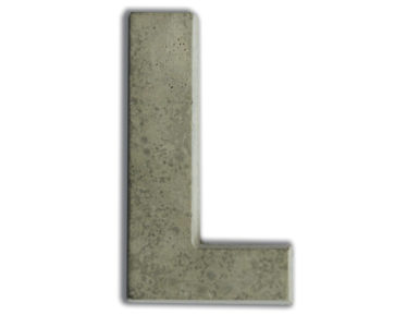 Concrete letter Aladine 7.8cm L