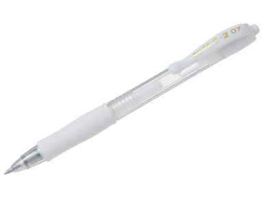 Gēla pildspalva Pilot G-2 0.7 pastelis balts