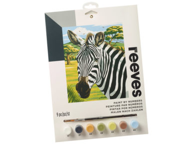 Painting By Numbers Reeves 22.5x30cm African Zebras