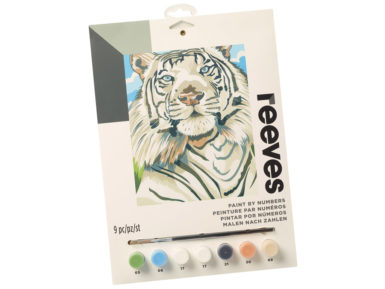 Painting By Numbers Reeves 22.5x30cm White Tiger