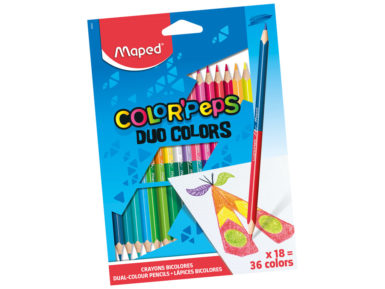 Krāsainais zīmulis ColorPeps Duo 18gab.=36gab.