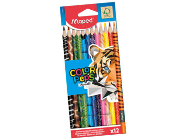 Krāsainais zīmulis ColorPeps Animal 12gab.