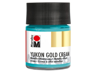 Dekoratyviniai dažai Yukon Gold Cream 50ml 758 metallic-turquoise