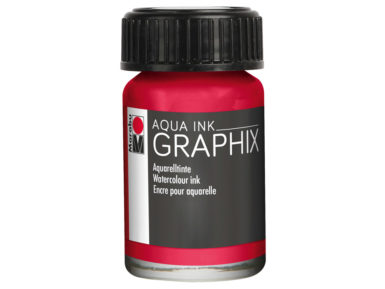 Watercolour ink Graphix 15ml 032 carmine red