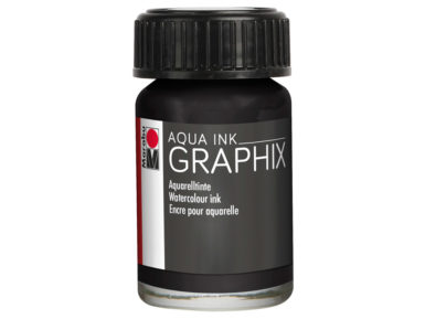 Akvareļu tinte Graphix 15ml 073 black