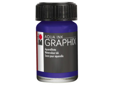 Akvareļu tinte Graphix 15ml 051 dark violet